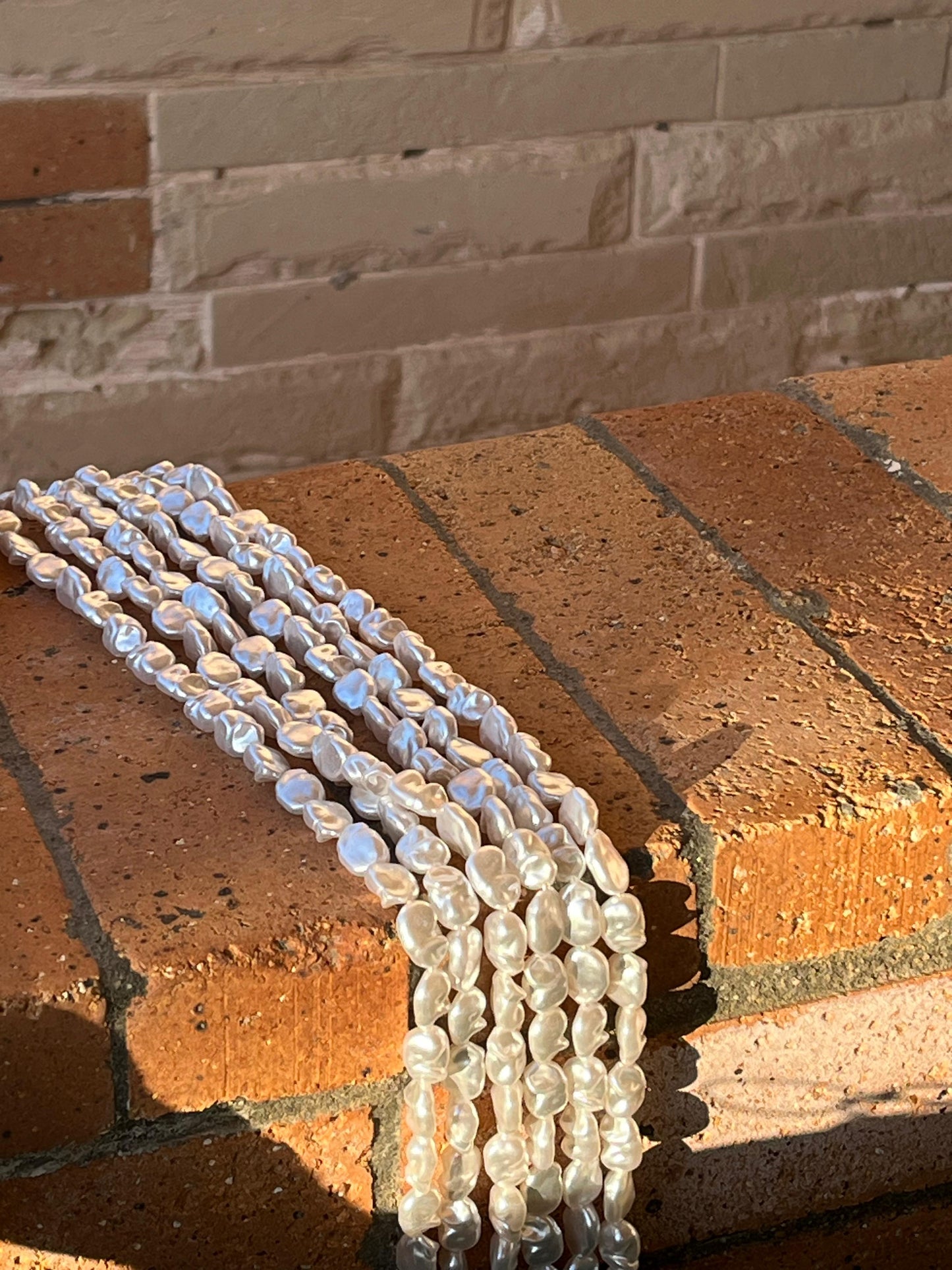 pearly long phone chain