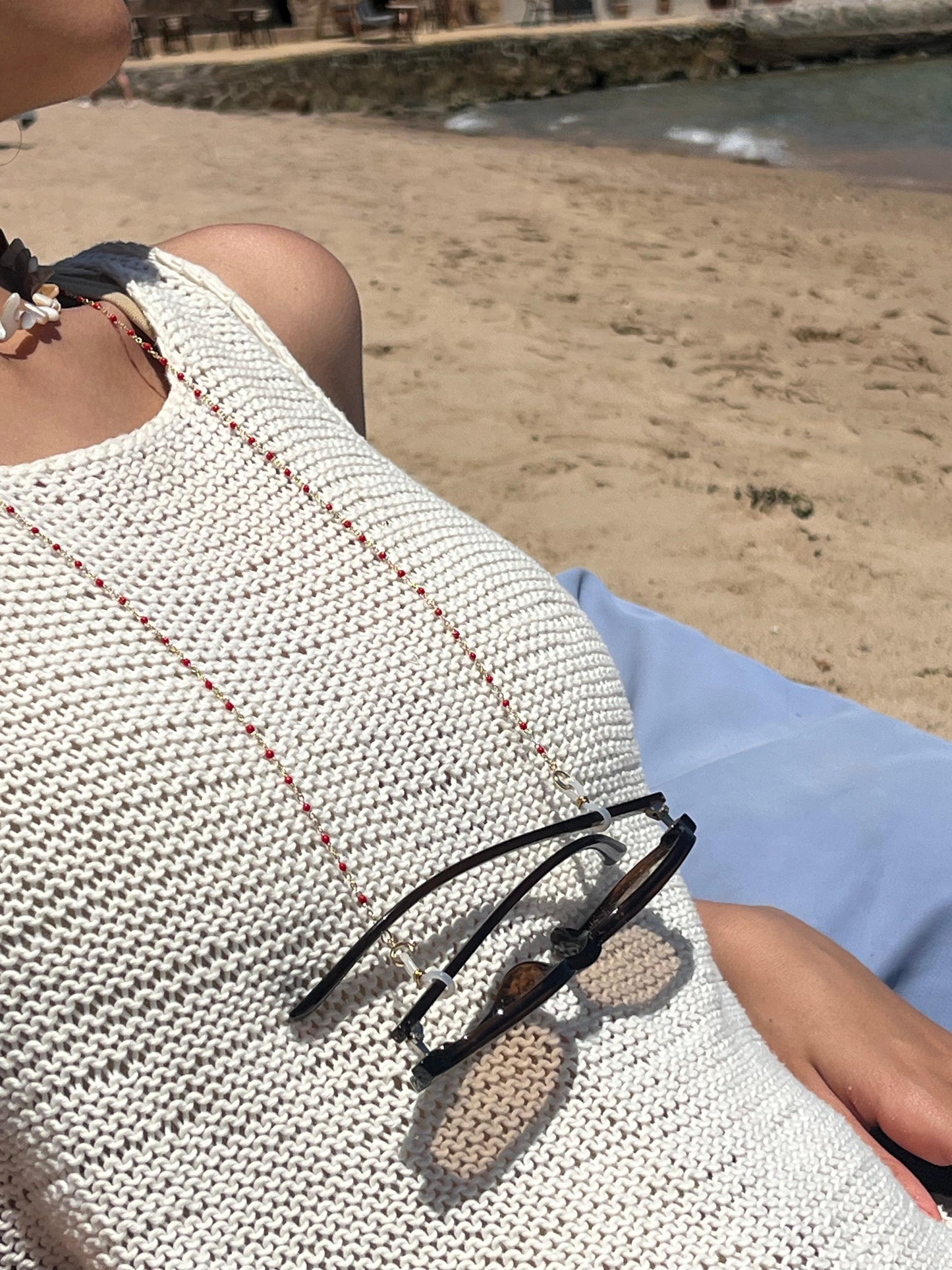 cherries sun-/ eyeglass chain